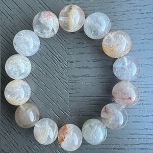 Garden quartz bracelet 16mm SIZE 7.25’